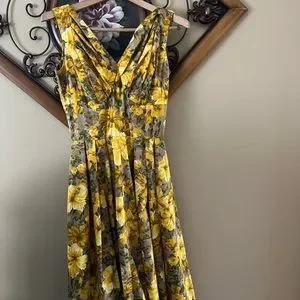 Waikiki Sports Dresses | Vintage 1960s Waikiki Sports Hawaiian Cocktail Dress 1961 Honolulu Htf Size 14 | Color: Yellow | Size: 14 | Antiqueforest's